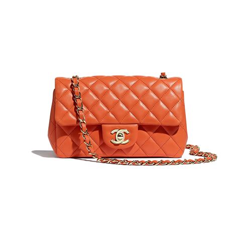 orange chanel purse|chanel fluffy bag.